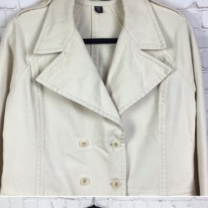 ISDA & Co.  Cream canvas ladies jacket.  L